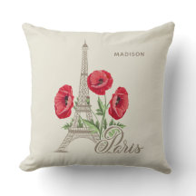 オプション名Paris France装飾用クッション