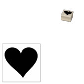 オプション無地のハンドル付きハートゴム印 ラバースタンプ (押印)