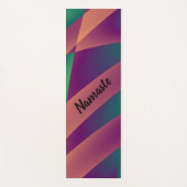 オプション素朴の文字を使用したカラージオメトリック抽象芸術 ヨガマット (正面)