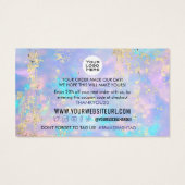 オプション金ゴールド顧客割引クーポンコードの挿入 (裏面)