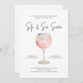 オプション1:シップ&シーソイリー招待状 招待状 (正面/裏面)