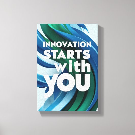 オプション2でイノベーションを開始 キャンバスプリント (正面)