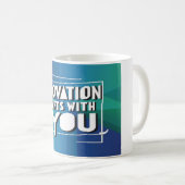 オプション3でイノベーションを開始 コーヒーマグカップ (正面右)