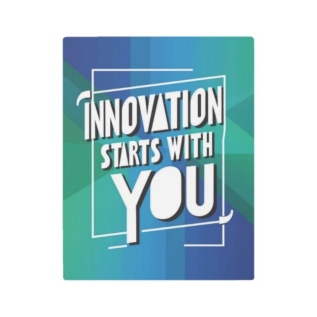 オプション3でイノベーションを開始 メタルプリント (正面)