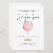 オプション3: Springtime Soiree招待状 招待状 (正面/裏面)
