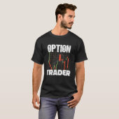 オプション・トレーダー株価投資家向けオプション取引 Tシャツ (正面フル)
