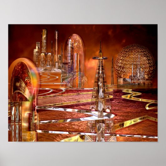 オプジェランプリント ポスター (正面)