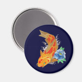 オプス可日本の変コイ魚 マグネット (正面/裏面)