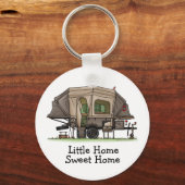 オプス4アップポップ・アートのキャンパー |トラベルトレーラー |カンパーバン キーホルダー (正面)