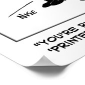 オプティおもしろいシャンの漫画はオプティシャンと目のテストを持っている ポスター (角)