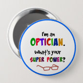 オプティカのユーモア…得.眼鏡？ 缶バッジ (正面&裏面)