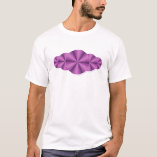オプティカル・イルージョン パープル メンズライトシャツ Tシャツ