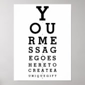 オプティシャンのグラフ独自のメッセージを作成 ポスター (正面)