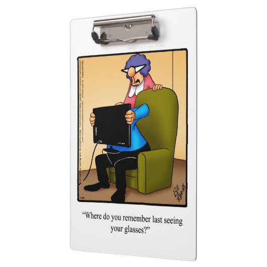オプティシャンのビジネスユーモアのクリップボード クリップボード (左)