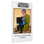 オプティシャンのビジネスユーモアのクリップボード クリップボード (右)