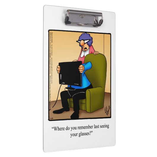 オプティシャンのビジネスユーモアのクリップボード クリップボード (右)