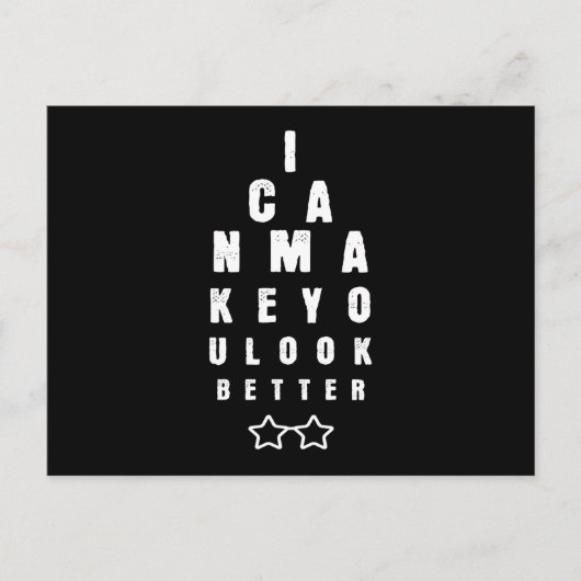 オプティシャンのルックスよりオプティシャン眼鏡 ポストカード (正面)