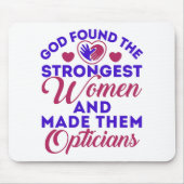 オプティシャン神が最も強い女性を見つけたオプティシャン マウスパッド (正面)