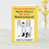 オプティシャン退職 カード (黄色い花)