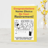 オプティシャン退職 カード (黄色い花)