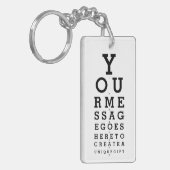 オプティシャン・グラフカスタムのメッセージ キーホルダー (正面左)