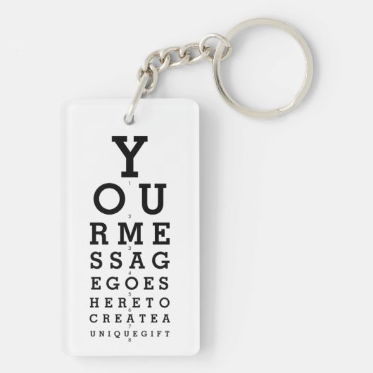 オプティシャン・グラフカスタムのメッセージ キーホルダー (裏面)