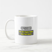 オプティシャン…頭が切れる コーヒーマグカップ (左)