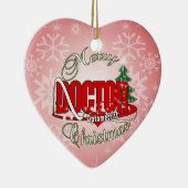 オプトメトリストのドクターメリークリスマス セラミックオーナメント (右)