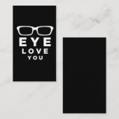 オプトメトリストオプティシアン眼科おもしろい 名刺 (正面/裏面)