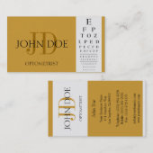 オプトメトリストグラフ黄色金ゴールド 名刺 (正面/裏面)