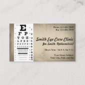 オプトメトリストビジネスカード 名刺 (正面)