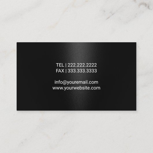 オプトメトリスト眼鏡（黒） 名刺 (裏面)