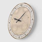 オプトメトリスト – シンプル金ゴールドフレーム ラージ壁時計 (傾斜)