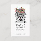 オプトメトリックビジネスおよびアポイントメントリマインダー 名刺 (正面)