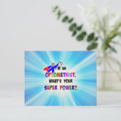 オプトメトロリストスーパーヒーローのカスタムデザイン ポストカード (スタンド正面)