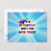 オプトメトロリストスーパーヒーローのカスタムデザイン ポストカード (正面/裏面)
