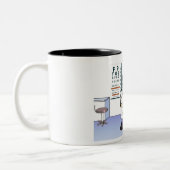 オプトメパーソナライズされたトリスト – 女性マンガ ツートーンマグカップ (左)