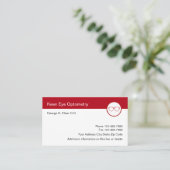 オプトメータ及びアイウェアデザイン 名刺 (スタンド正面)