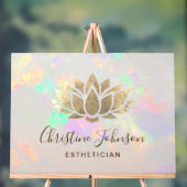 オプラフェイクンドにハスのロゴをホイル アクリルサイン (ニュートラル)