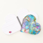 オプラル背景の白いスクリプト名 ノートブック (内部)