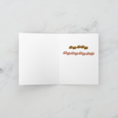 オプンティアサボテンと壁レンガ誕生日カード カード (内部)