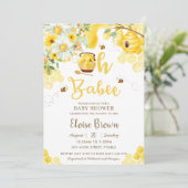 オベイビービーズフローラ男女兼用ベビーシャワー 招待状 (スタンド正面)