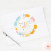 オベビーおもしろい水玉模様ベビーシャワーステッカー ラウンドシール (封筒)