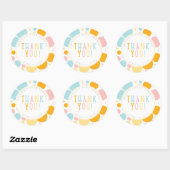 オベビーおもしろい水玉模様ベビーシャワーステッカー ラウンドシール (シート)