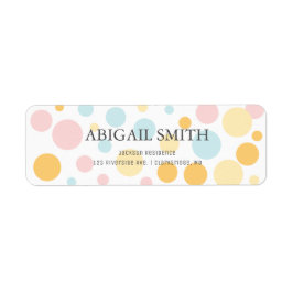 オベビーおもしろい水玉模様ベビーシャワーラベル ラベル