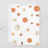 オベビーかぼちゃ赤ちゃんシャワー 招待状 (裏面)