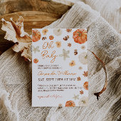 オベビーかぼちゃ赤ちゃんシャワー 招待状