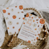 オベビーかぼちゃ赤ちゃんシャワー 招待状