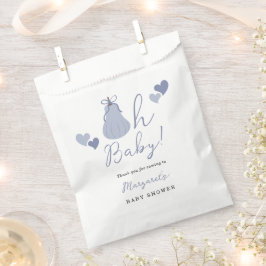 オベビーかわいいブルーパンプキンバウ男の子ベイビーシャワー フェイバーバッグ