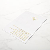 オベビーかわいい男女兼用赤ちゃんシャワー 箔招待状 (回転した状態)